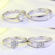 Classic Solitaire Duo Ring Set