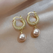 Heart and Bow Drop Earrings