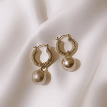 Heart and Bow Drop Earrings