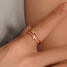 Butterfly Duo Adjustable Ring