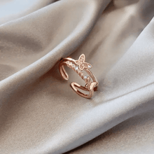 Butterfly Duo Adjustable Ring