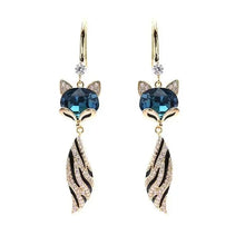 Whimsical Fox Drop Earrings