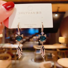 Whimsical Fox Drop Earrings