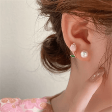 Floral Pearl Bud Earrings