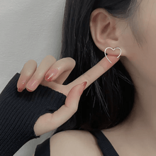 Minimalist Heart Outline Earrings