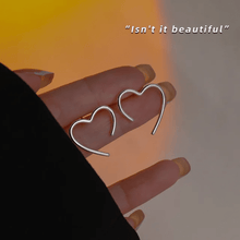 Minimalist Heart Outline Earrings