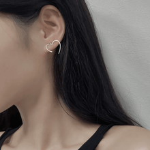Minimalist Heart Outline Earrings