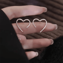 Minimalist Heart Outline Earrings