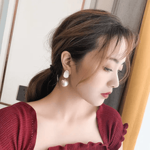 Abstract Drop Sphere Earrings