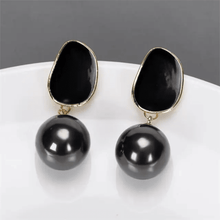 Abstract Drop Sphere Earrings