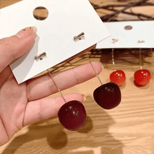 Playful Cherry Drop Earrings