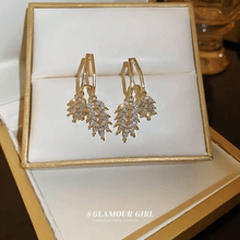 Elegant Leaf Drop Earrings