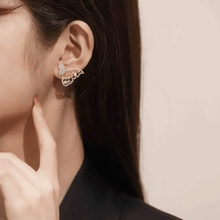 Elegant Fan Motif Ear Jackets
