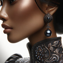 Abstract Drop Sphere Earrings