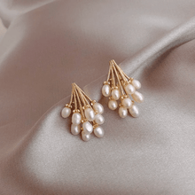 Elegant Cluster Drop Earrings