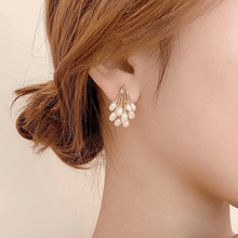 Elegant Cluster Drop Earrings