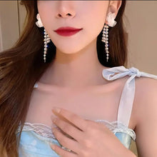 Floral Cascade Beaded Earrings