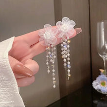 Floral Cascade Beaded Earrings
