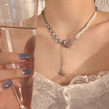 Romantic Heart Charm Layered Necklace