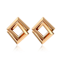 Bold Geometric Square Earrings