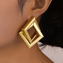 Bold Geometric Square Earrings