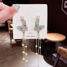Butterfly Cascade Dangle Earrings