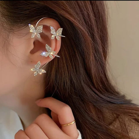 Butterfly Cascade Ear Cuff