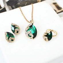 Elegant Teardrop Filigree Jewelry Set