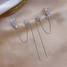 Floral Chain Ear Cuff Earrings