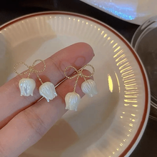 Bow Knot Floral Drop Earrings