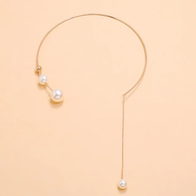 Modern Asymmetrical Pearl Necklace