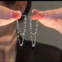 Twisted Double Chain Drop Earrings