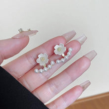 Floral Pearl Cluster Earrings