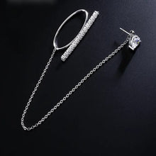 Elegant Bar Chain Earring Set