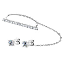 Elegant Bar Chain Earring Set