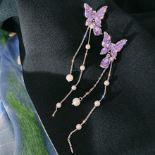 Butterfly Cascade Dangle Earrings