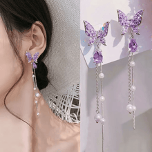 Butterfly Cascade Dangle Earrings