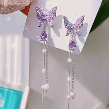 Butterfly Cascade Dangle Earrings