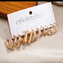 Mixed Texture Hoop Earring Set