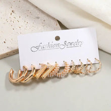 Mixed Texture Hoop Earring Set