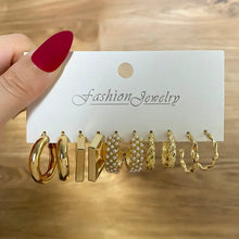 Mixed Texture Hoop Earring Set