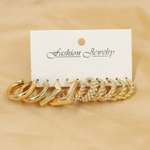 Mixed Texture Hoop Earring Set