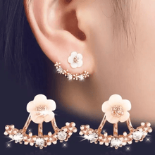 Floral Blossom Ear Jacket Earrings