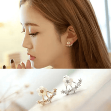 Floral Blossom Ear Jacket Earrings