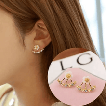 Floral Blossom Ear Jacket Earrings