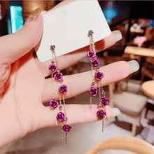 Floral Cascade Dangle Earrings