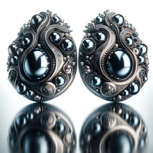 Abstract Drop Sphere Earrings