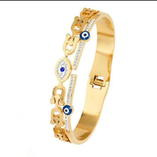 Evil Eye Charm Link Bracelet