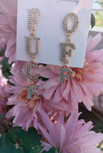 Bold Statement Letter Drop Earrings
