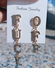 Bold Statement Letter Drop Earrings